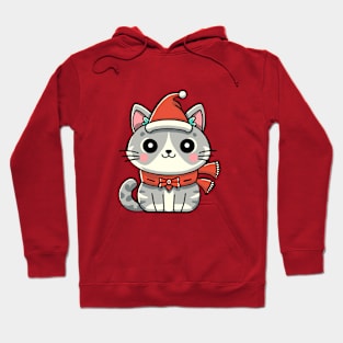 santa cat is happy Hoodie